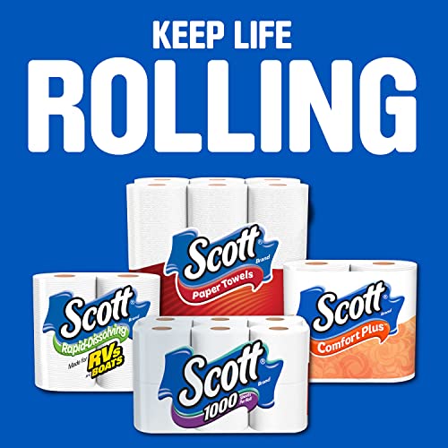 Scott Comfort+ 12 Double Rolls, 231 Sheets, Septic-Safe