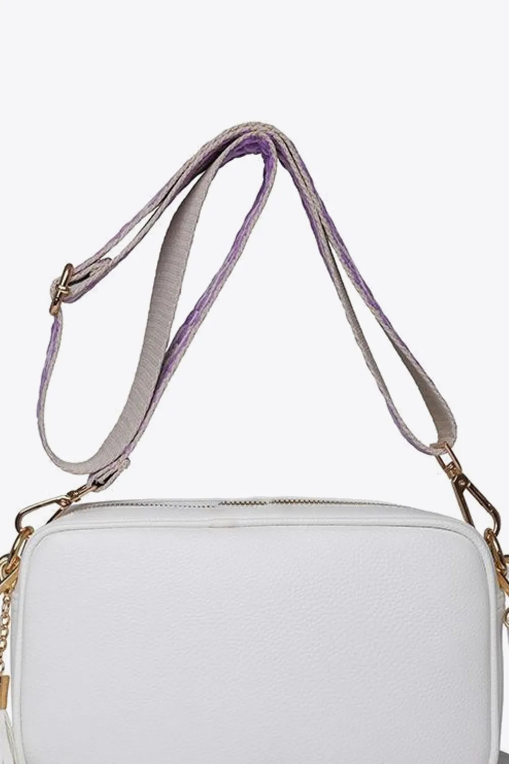 PU Leather Tassel Crossbody Bag - Premium handbags from Trendsi - Just $39.99! Shop now at Handbags Specialist Headquarter