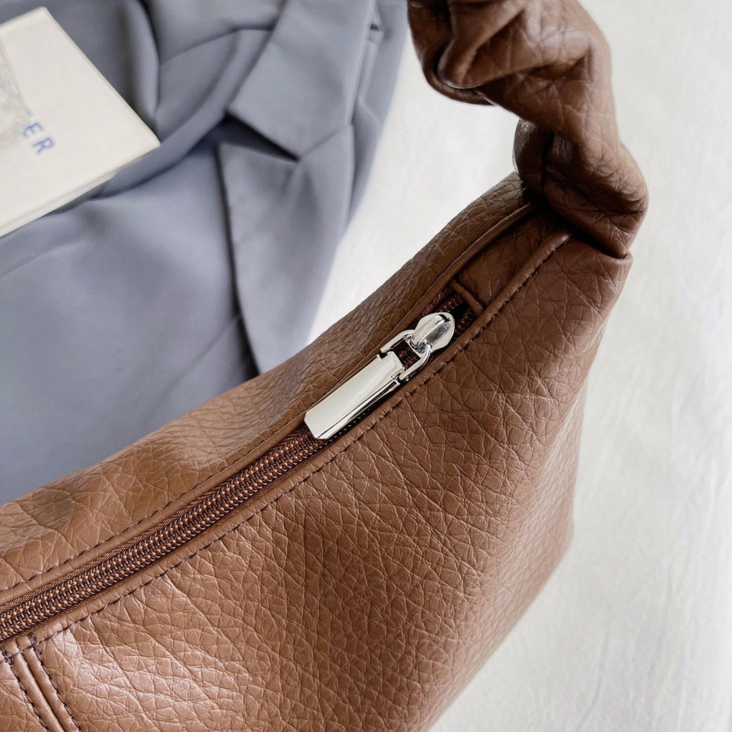PU Leather Shoulder Bag.