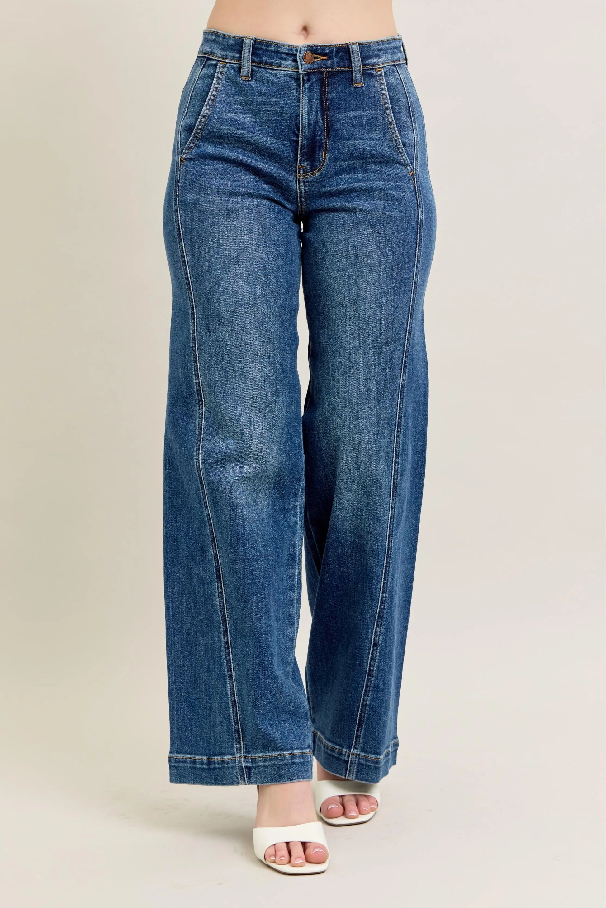 Judy Blue Full Size High Waist Wide Leg Jeans Plus Size - Premium Women / Jeans & Denim from Trendsi - Just $71.99! Shop now at Handbags Specialist Headquarter