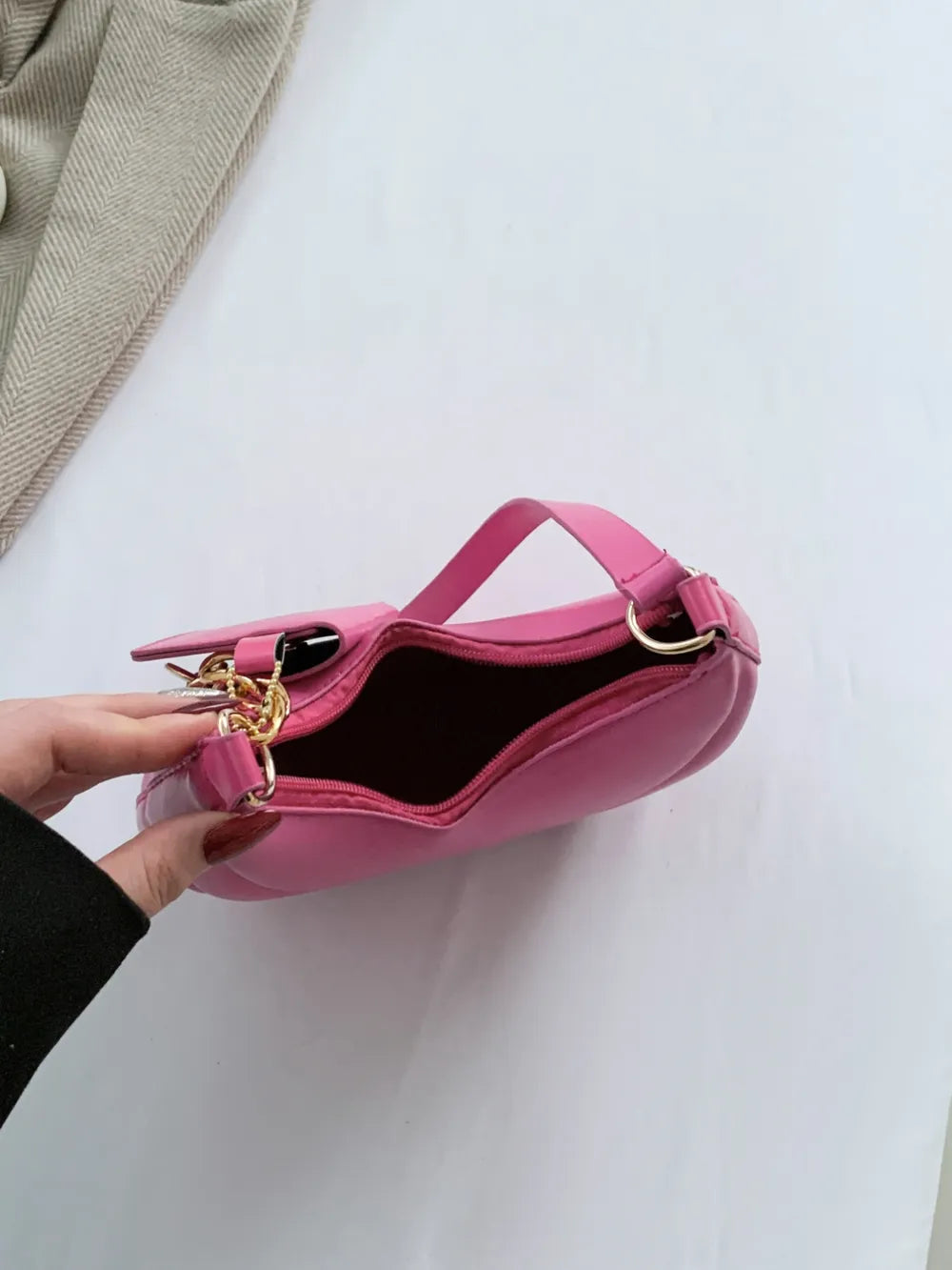 PU Leather Shoulder Bag with EarPods Bag - Premium Crossbody Bag from Trendsi - Just $18.99! Shop now at Handbags Specialist Headquarter
