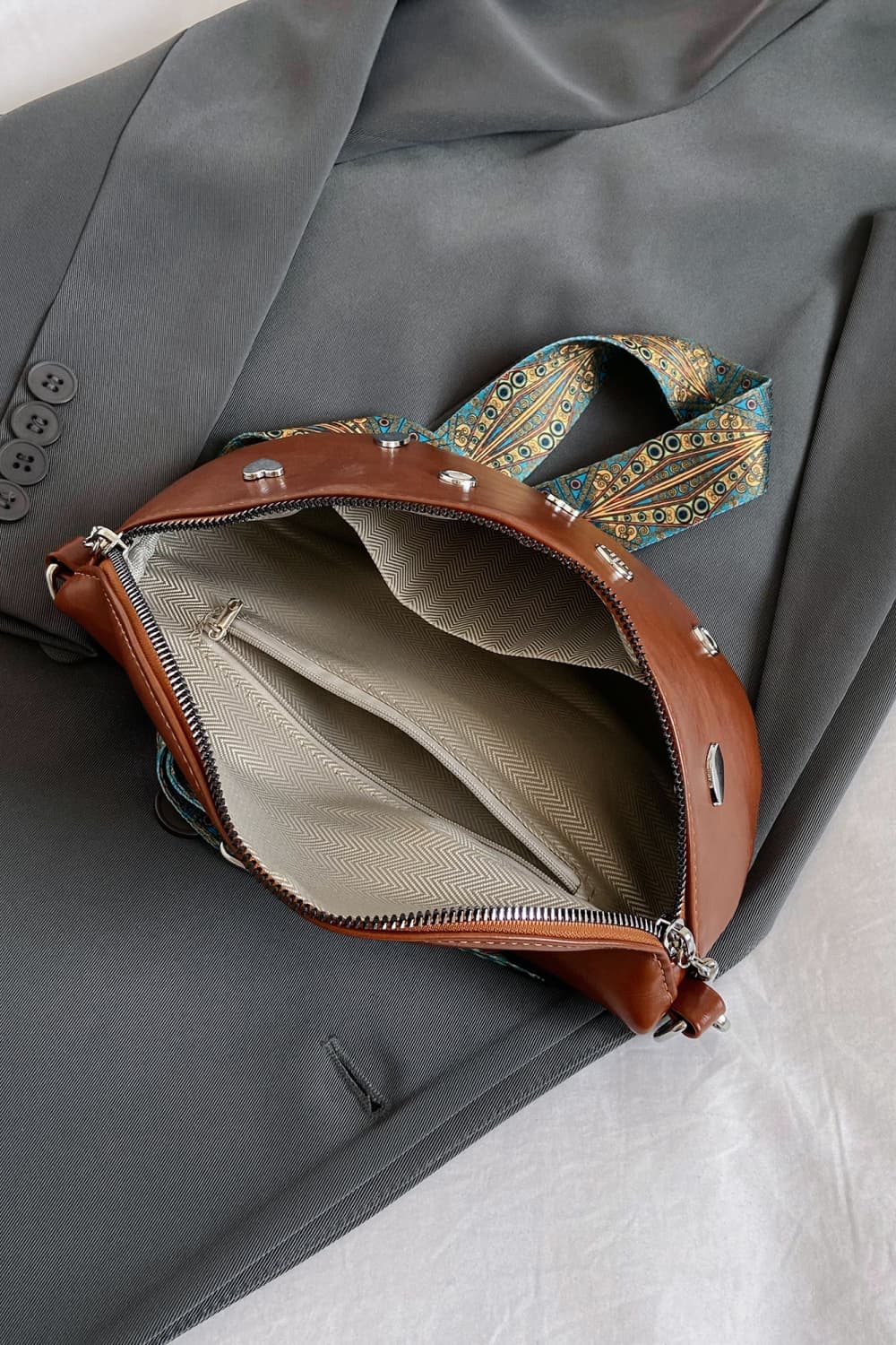 PU Leather Sling Bag - Premium Crossbody Bag from Trendsi - Just $26.99! Shop now at Handbags Specialist Headquarter