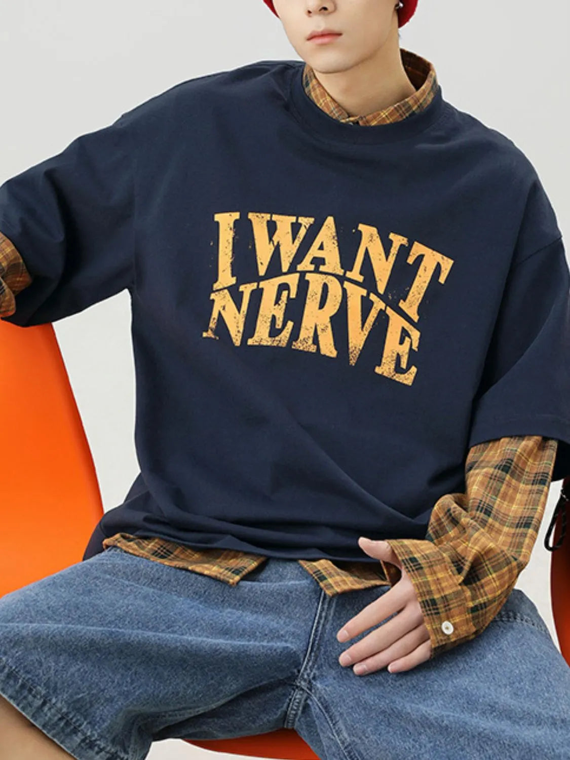 Men's Plus Size Round Neck Letter Graphic T-Shirt - Premium Men's T-Shirt from Trendsi - Just $27.99! Shop now at Handbags Specialist Headquarter