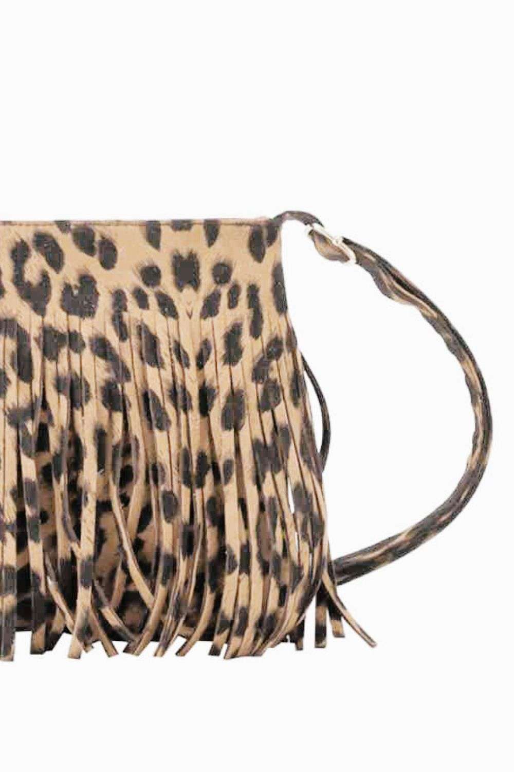 Adored PU Leather Crossbody Bag with Fringe - Premium Crossbody Bag from Trendsi - Just $26.99! Shop now at Handbags Specialist Headquarter