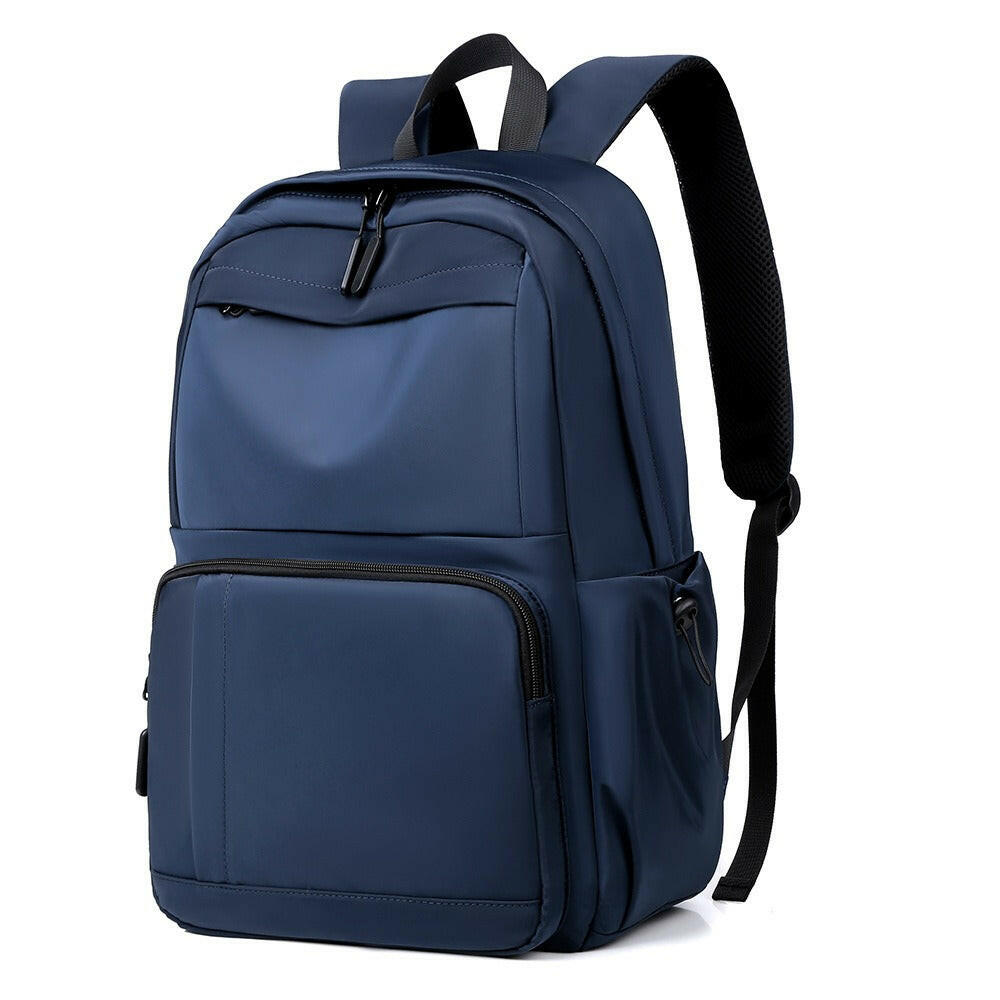 Multi-Pockets Solid Color Backpack Bag.