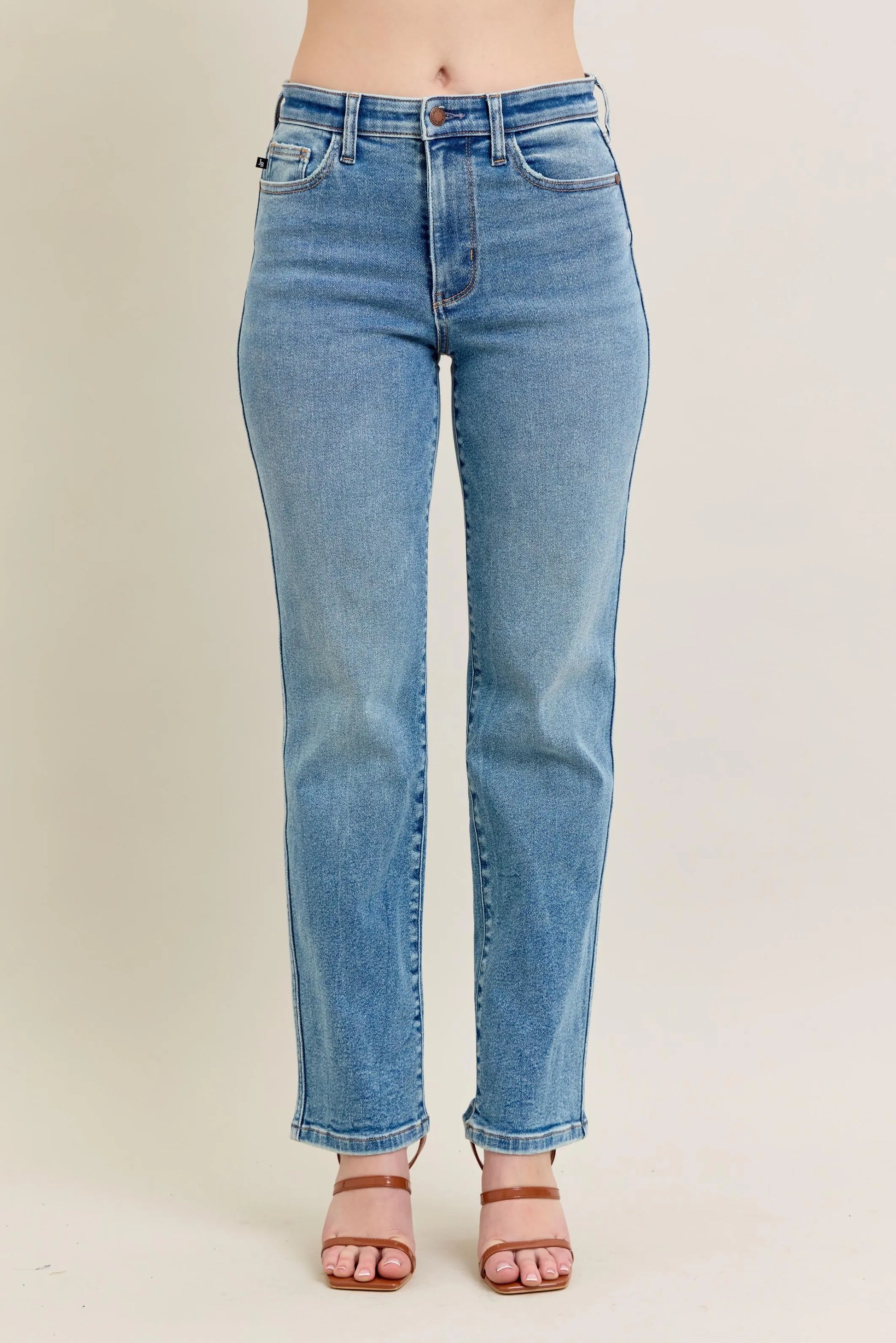 Judy Blue Full Size Hw Vintage Straight Jeans Plus Size - Premium Women / Jeans & Denim from Trendsi - Just $64.99! Shop now at Handbags Specialist Headquarter