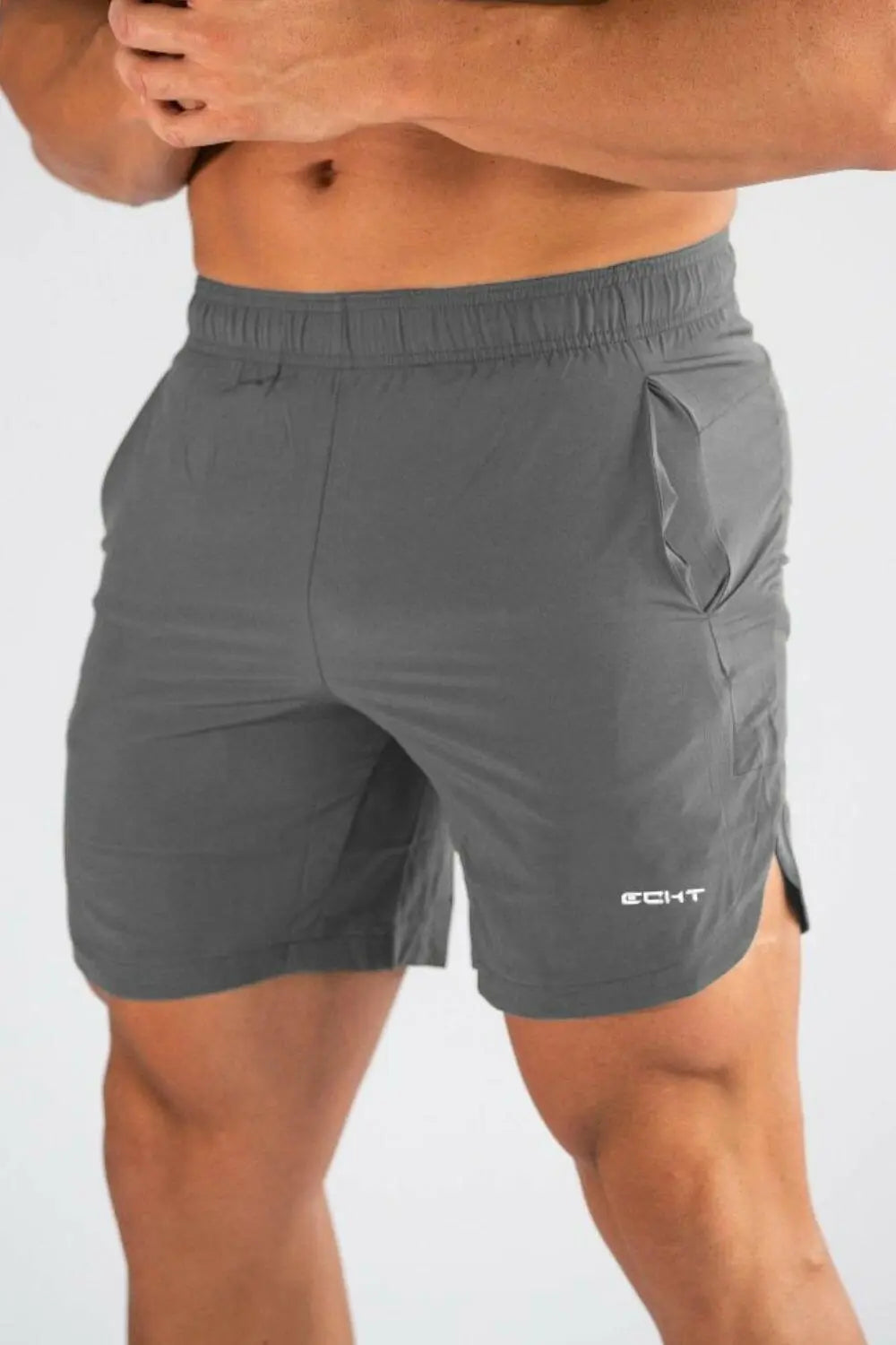 Men's Elastic Waist Active Shorts.