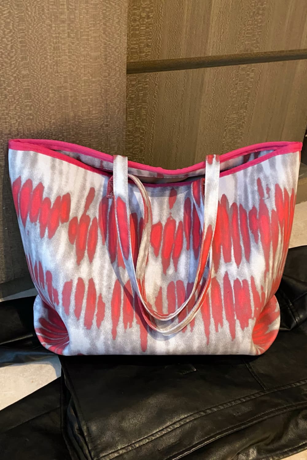 Printed PU Leather Tote Bag - Premium Tote Bag from Trendsi - Just $36.99! Shop now at Handbags Specialist Headquarter