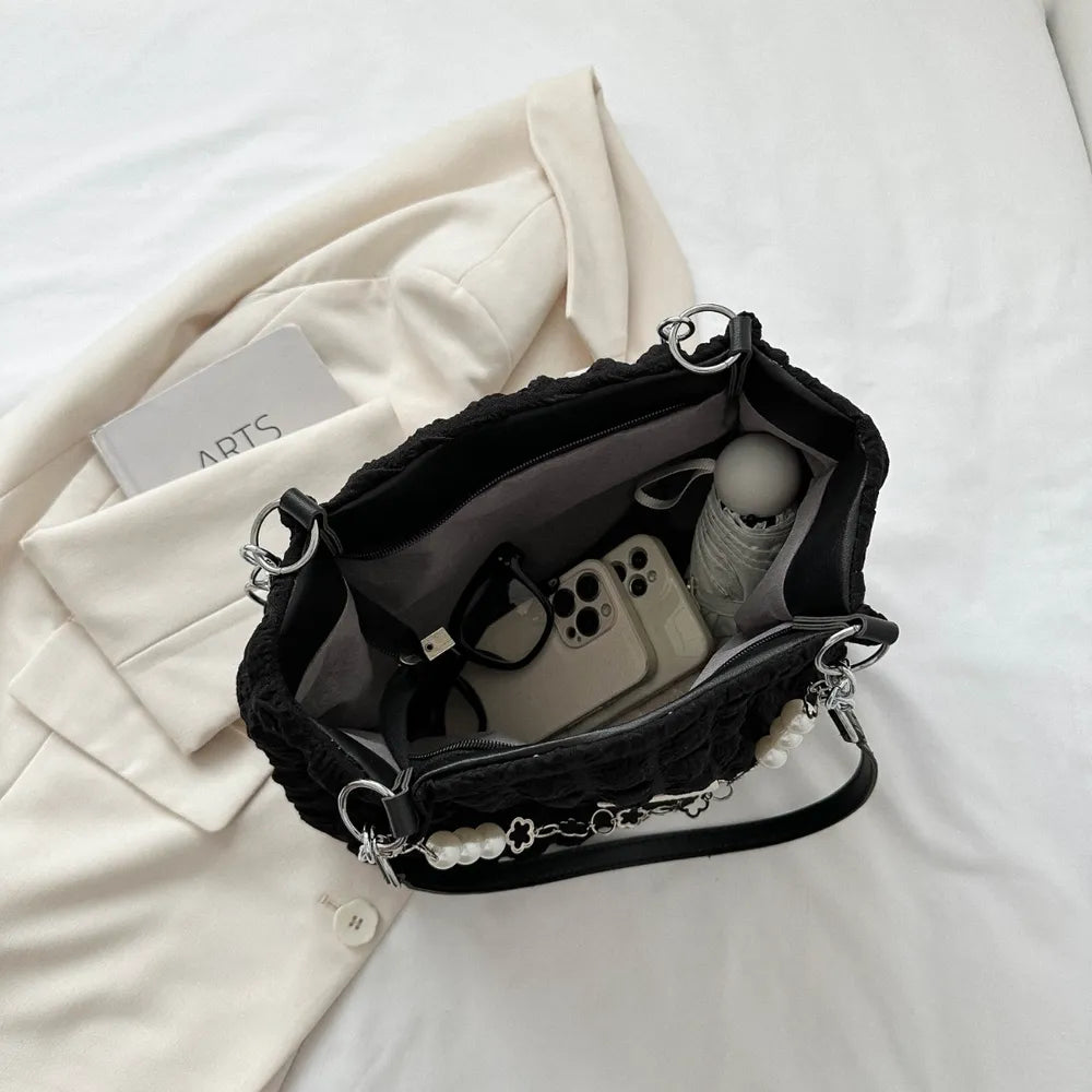 Bubble Textured Tote Bag - Premium Tote Bag from Trendsi - Just $39.99! Shop now at Handbags Specialist Headquarter