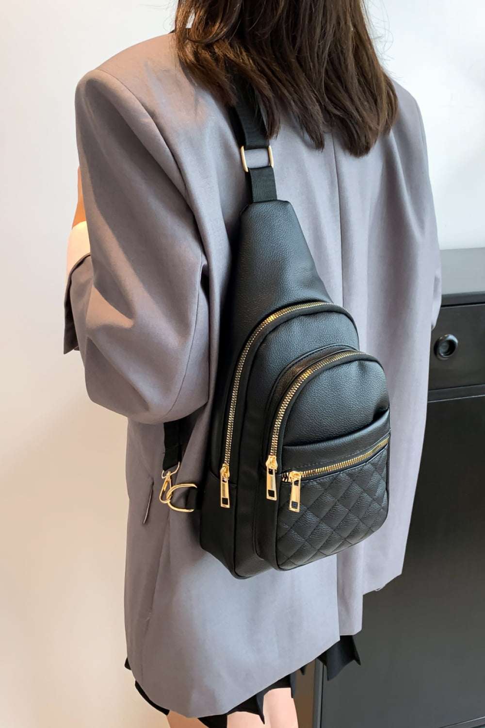 PU Leather Sling Bag - Premium Crossbody Bag from Trendsi - Just $25.99! Shop now at Handbags Specialist Headquarter