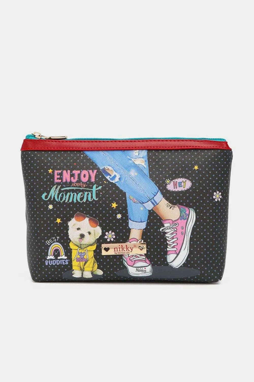 Nicole Lee USA Printed Large Cosmetic Pouch - Premium Tote Bag from Trendsi - Just $39.99! Shop now at Handbags Specialist Headquarter