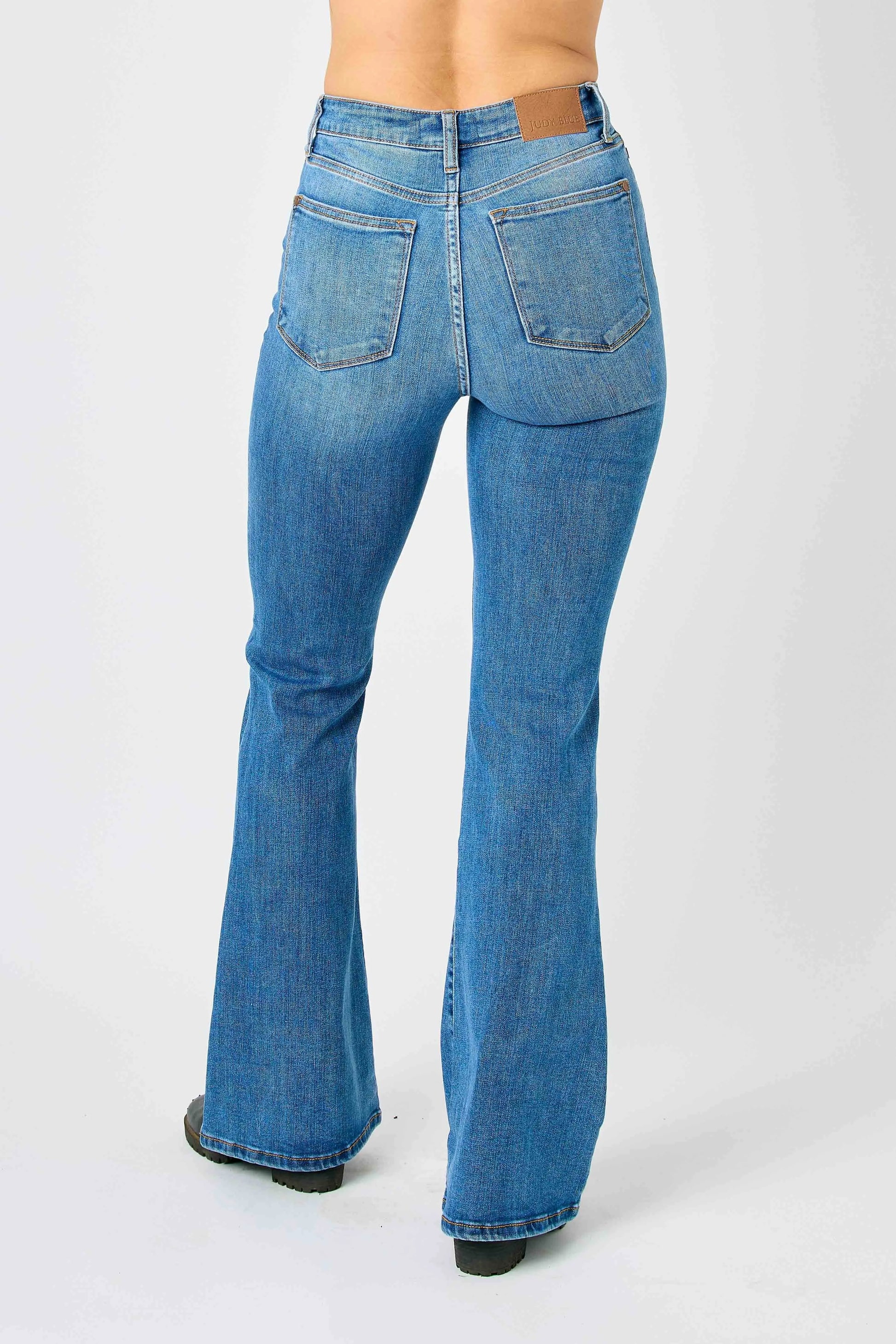 Judy Blue Full Size Hw Classic Flare Jeans Plus Size - Premium Women / Jeans & Denim from Trendsi - Just $67.99! Shop now at Handbags Specialist Headquarter