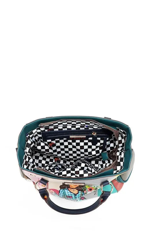 Nicole Lee USA Eco-Leather Handbag with Side Pockets - Premium Tote Bag from Trendsi - Just $55.99! Shop now at Handbags Specialist Headquarter