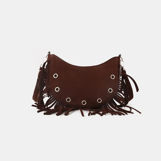 Fringe Detail Crossbody Bag - Premium Handbags from Trendsi - Just $19.99! Shop now at Handbags Specialist Headquarter