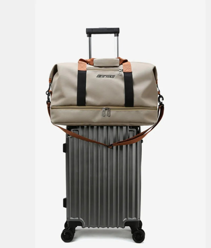 Oxford Cloth Oversize Travel Bag - Premium travel-bag from Trendsi - Just $39.99! Shop now at Handbags Specialist Headquarter
