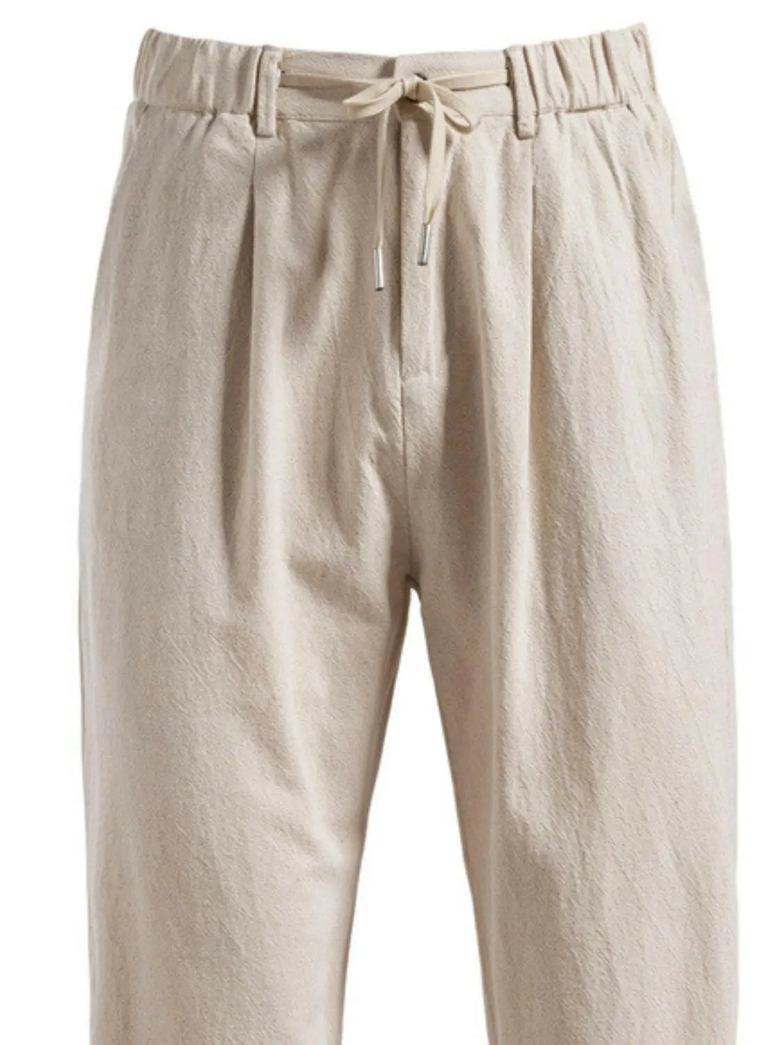 Men's Drawstring Straight Pants.