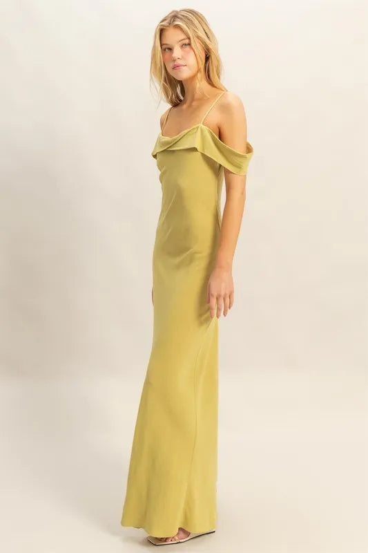 HYFVE Flattering Fit Cami Maxi Dress - Premium Maxi Dress from Trendsi - Just $47.99! Shop now at Handbags Specialist Headquarter