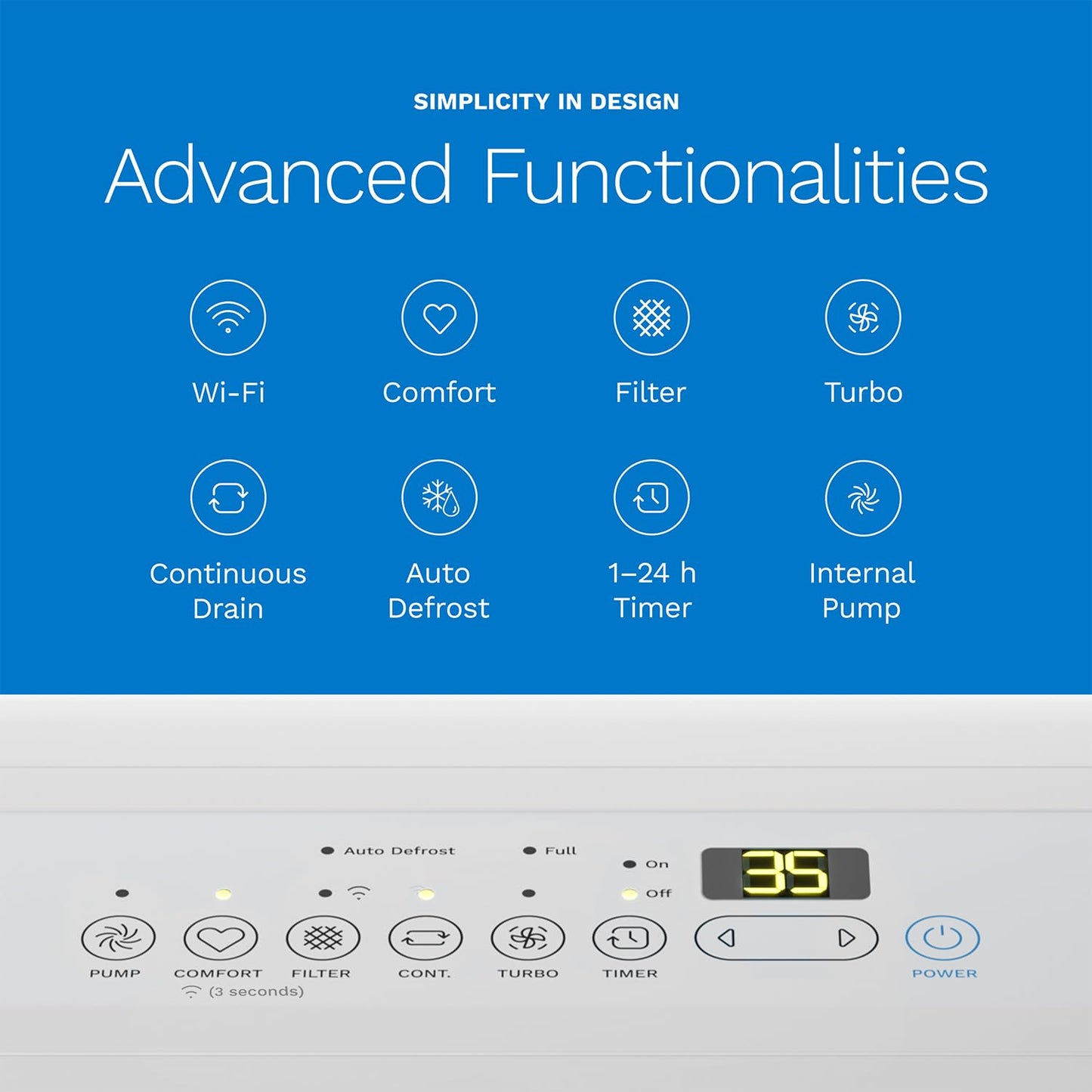 hOmeLabs Smart 50 Pint Dehumidifier 7000 Sq Ft