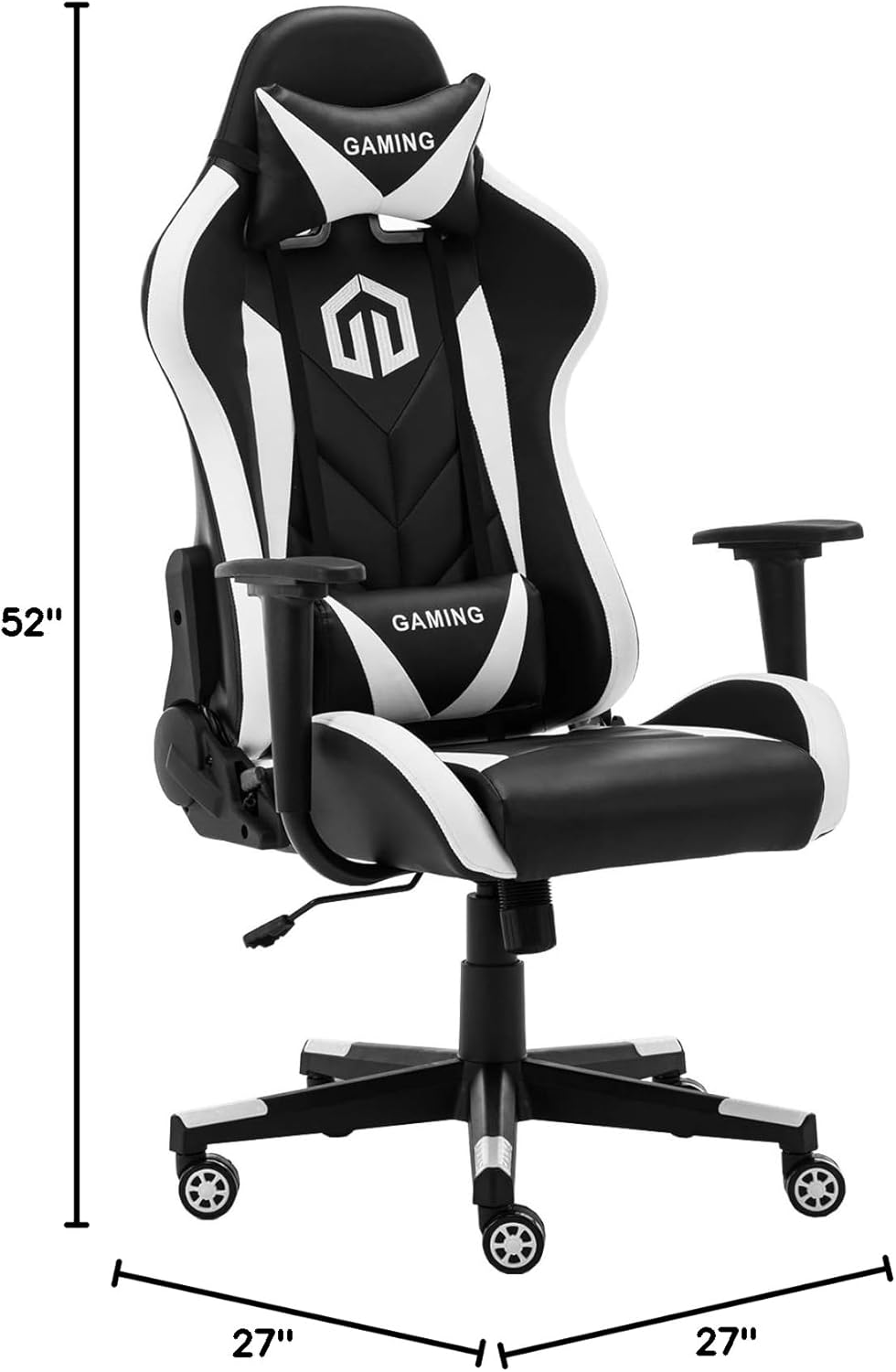 GOTMINSI Ergonomic Racing Desk Chair - White