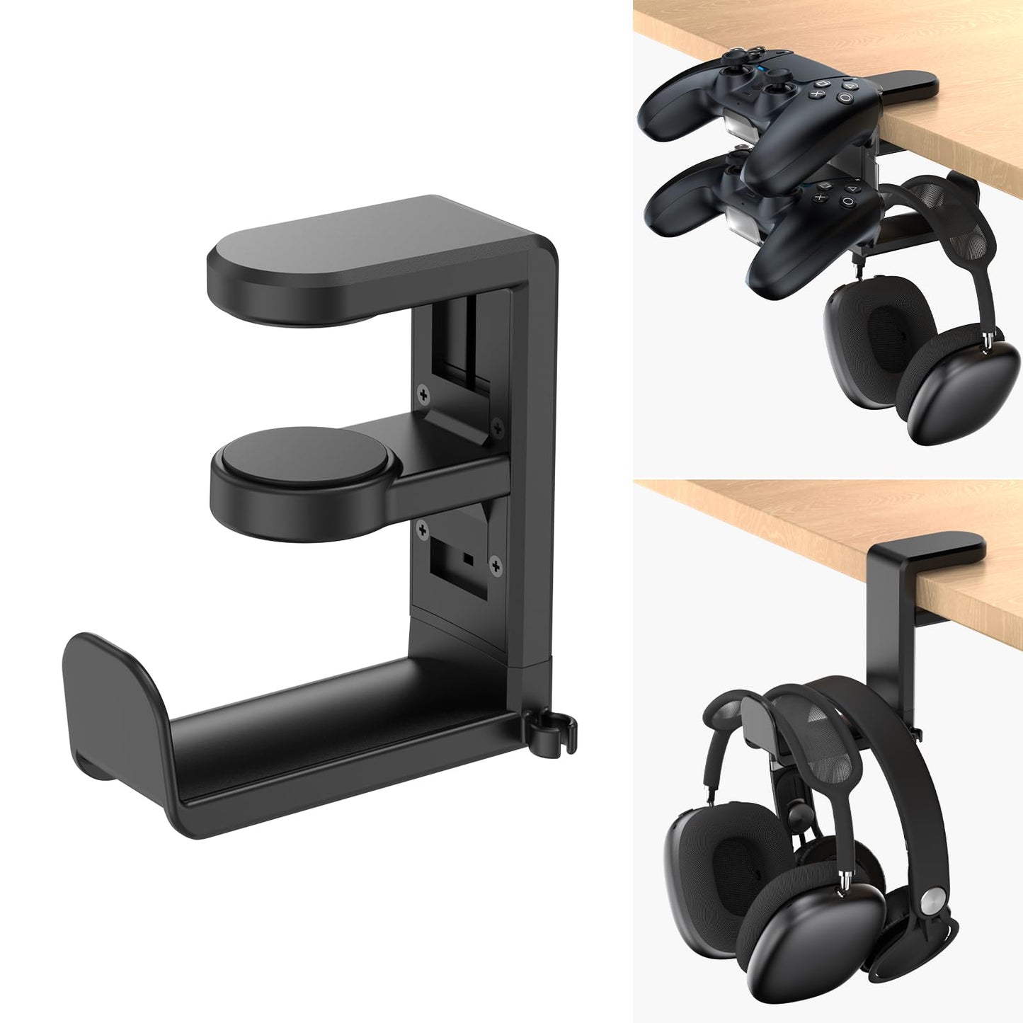 EURPMASK 360° Rotating Headphone Stand & Organizer