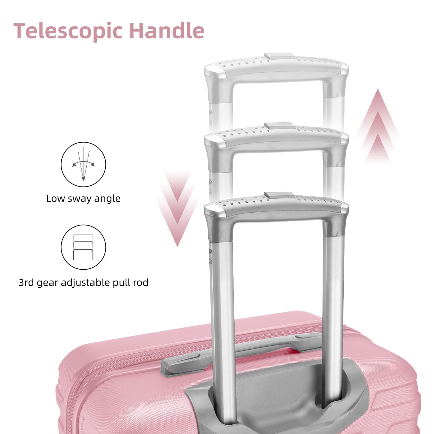 LAVENDER 6pc Hardside Spinner Luggage