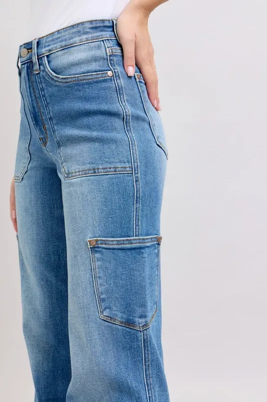 Judy Blue Full Size High Waist 90's Straight Jeans Plus Size - Premium Women / Jeans & Denim from Trendsi - Just $67.99! Shop now at Handbags Specialist Headquarter