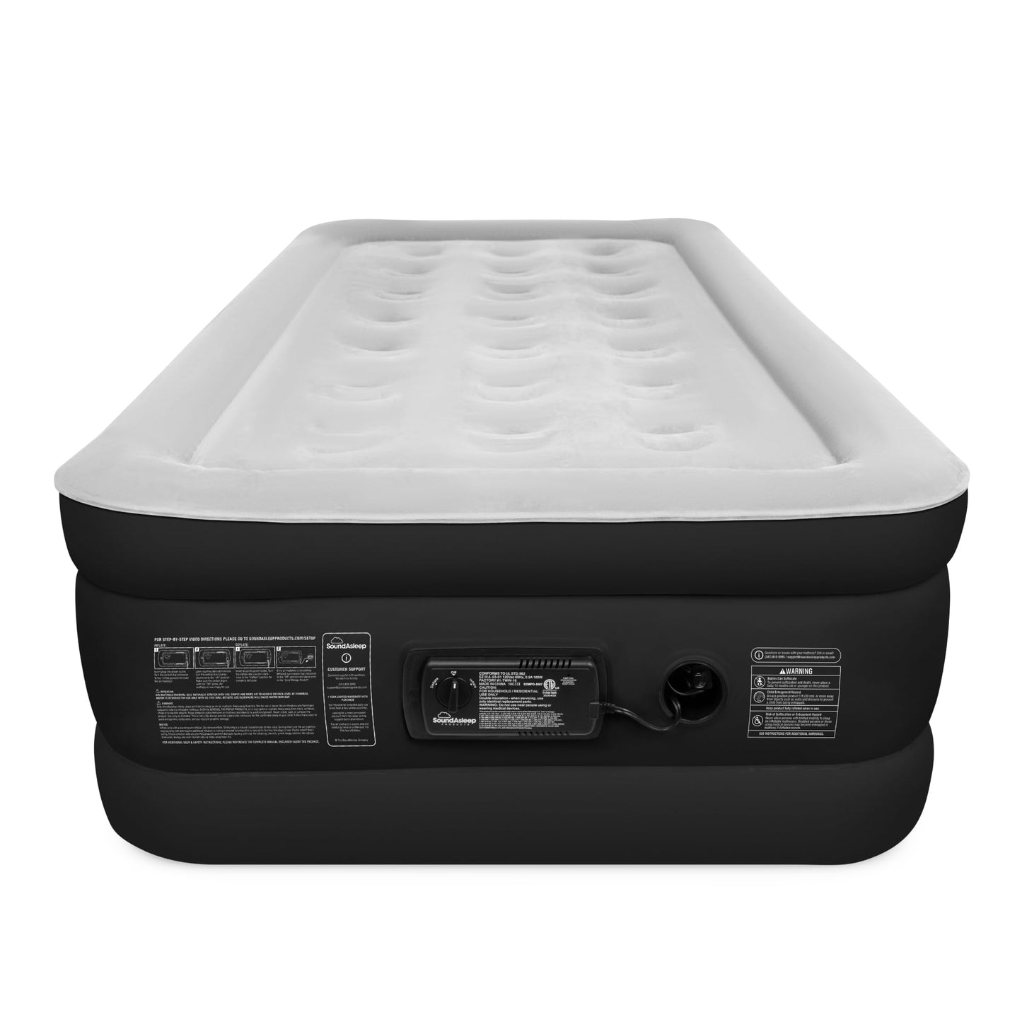 DreamNest Luxe Air Mattress with ComfortCoil Tech