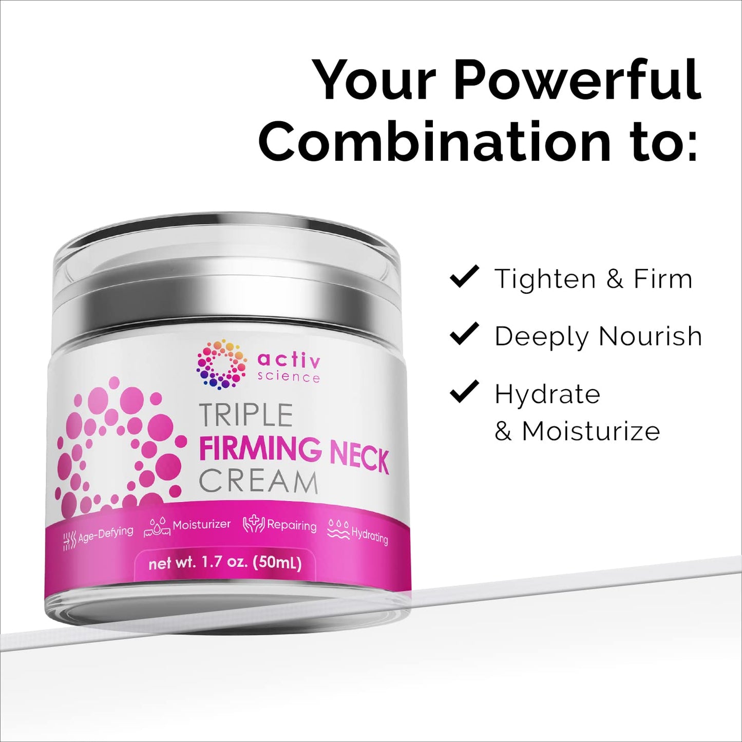 ActiveScience NeckLift Cream - Firm & Hydrate Formula