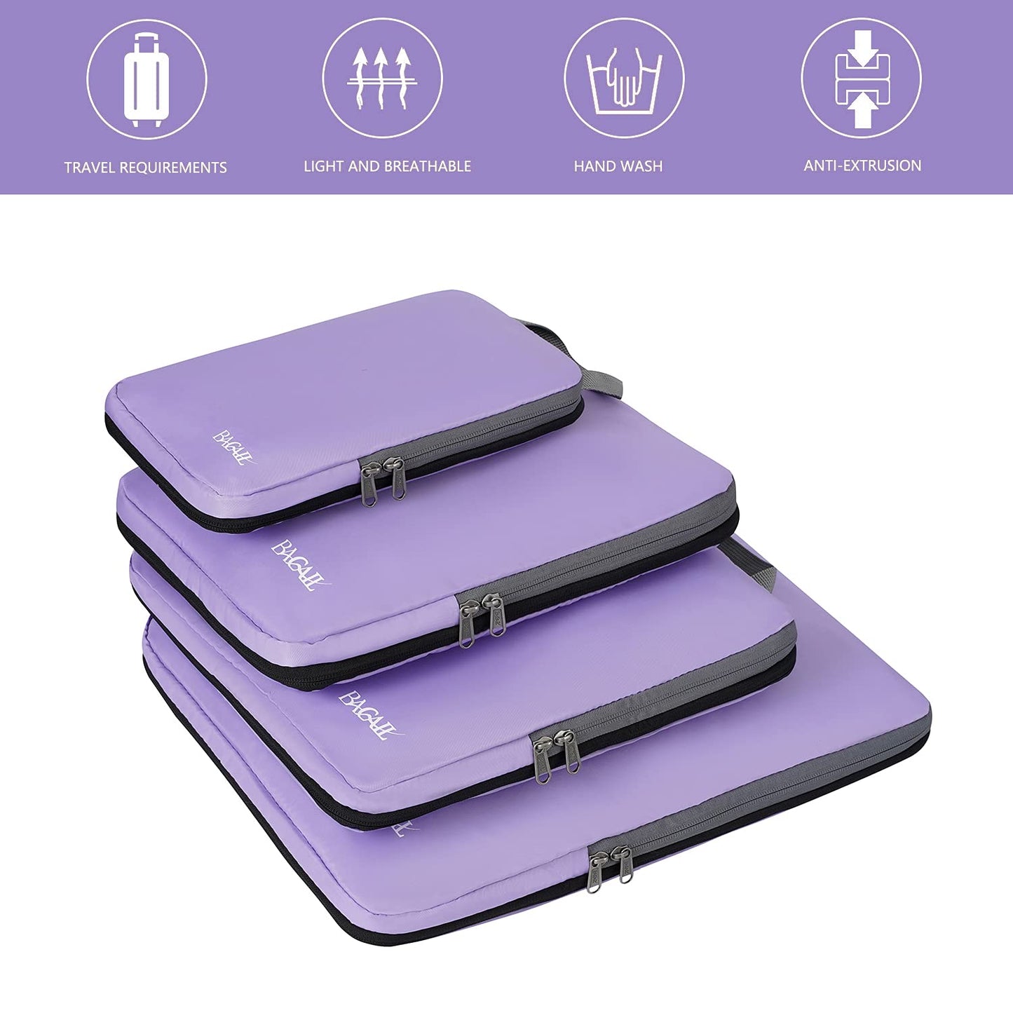 BAGAIL Expandable Travel Compression Cubes Set