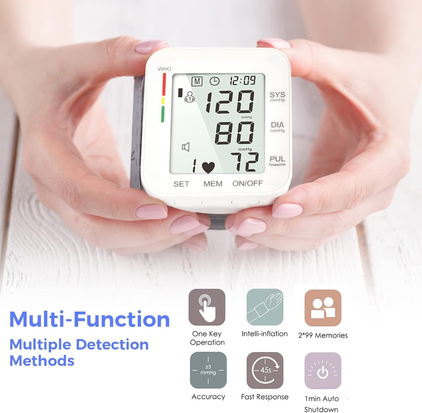 MMIZOO Auto BP Monitor with Large LCD Display