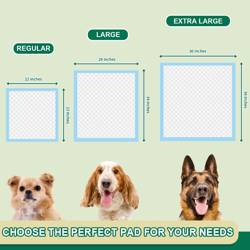 Puppy Pee Pro Pads - 100 Count Super Absorbent Set