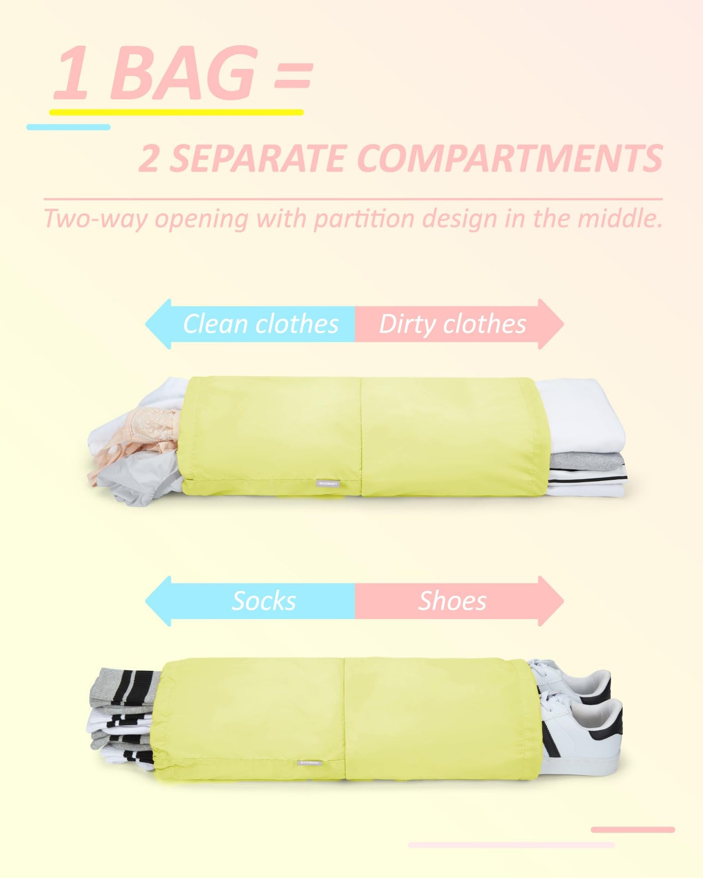 PackPro 6 Set Compression Cubes for Travel
