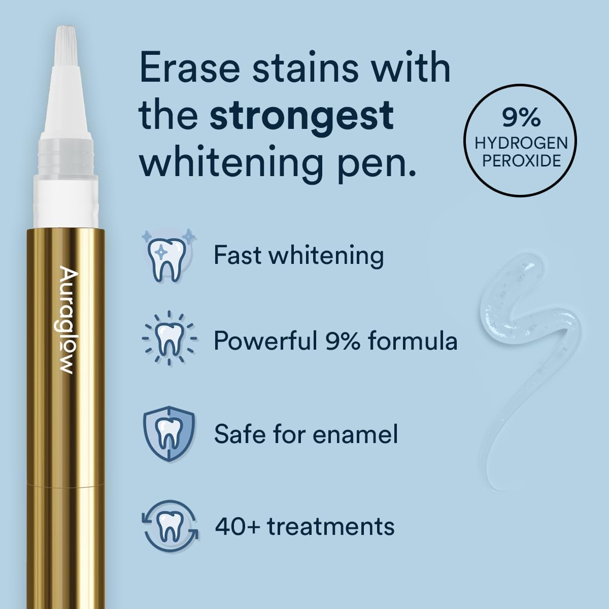 Auraglow PowerWhite Teeth Whitening Pen 4mL