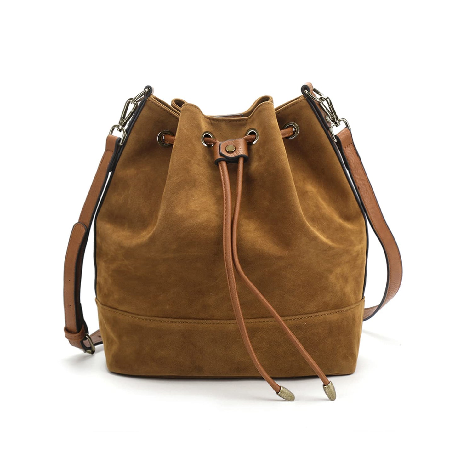 AFKOMST Chic Leather Bucket & Crossbody Bag Set