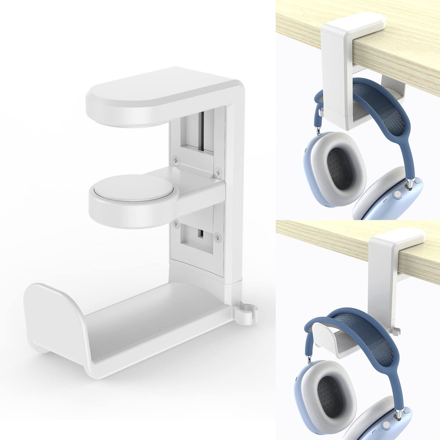 EURPMASK 360° Rotating Headphone Stand & Organizer