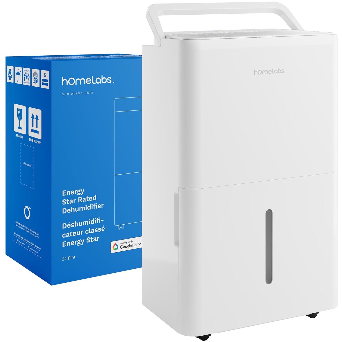 hOmeLabs Smart 50 Pint Dehumidifier 7000 Sq Ft