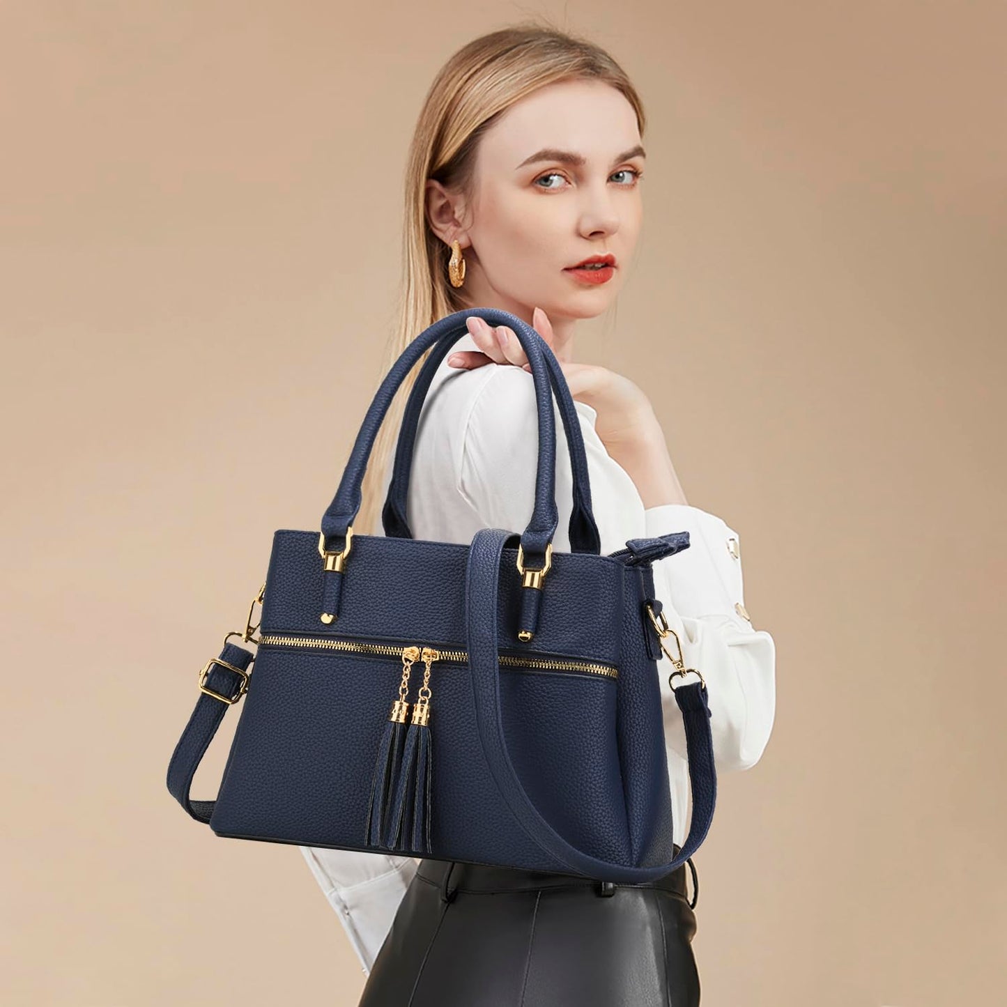 Luxe Leather Satchel & Crossbody Bags
