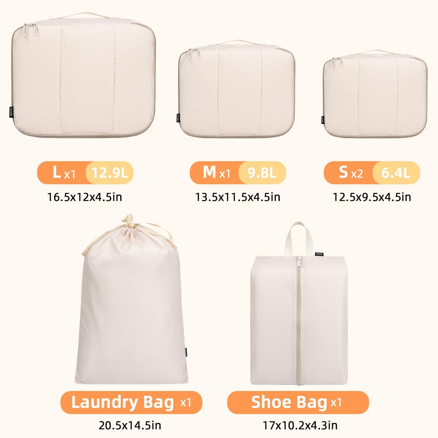 TravelMate 8-Piece Packing Cubes