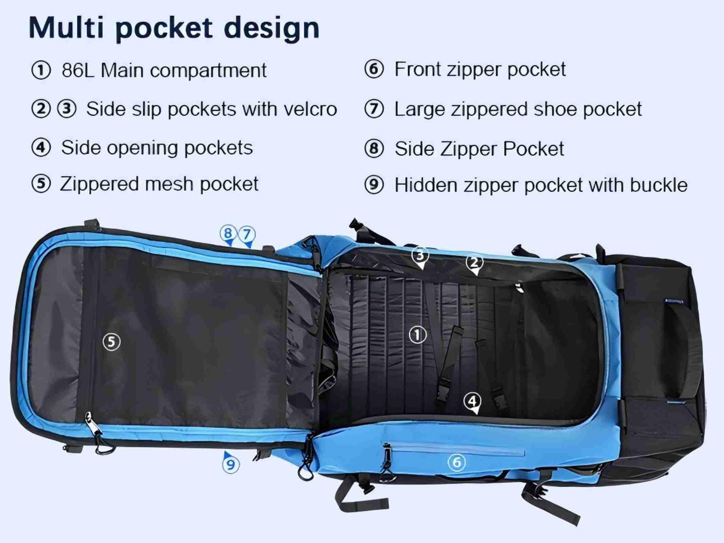 AquaRoll 29 Quilted Wheeled Duffle Backpack