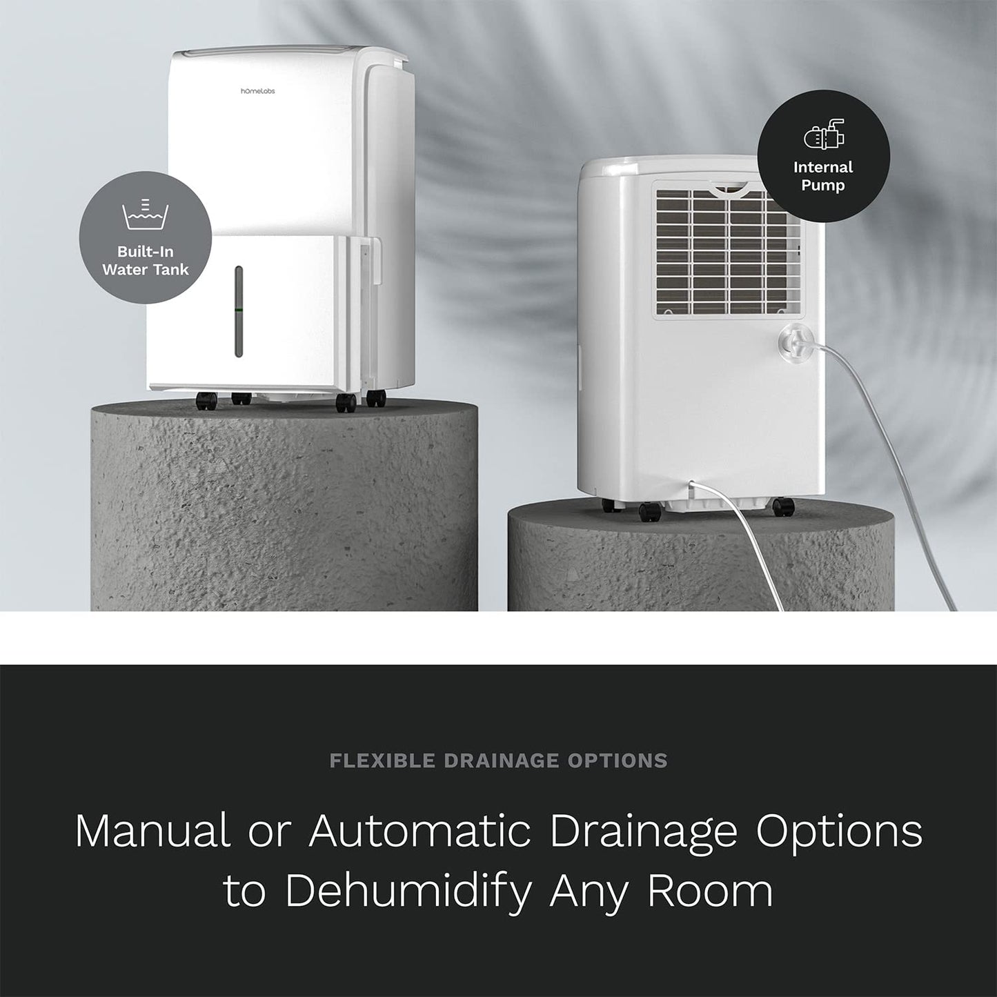 hOmeLabs Smart 50 Pint Dehumidifier 7000 Sq Ft