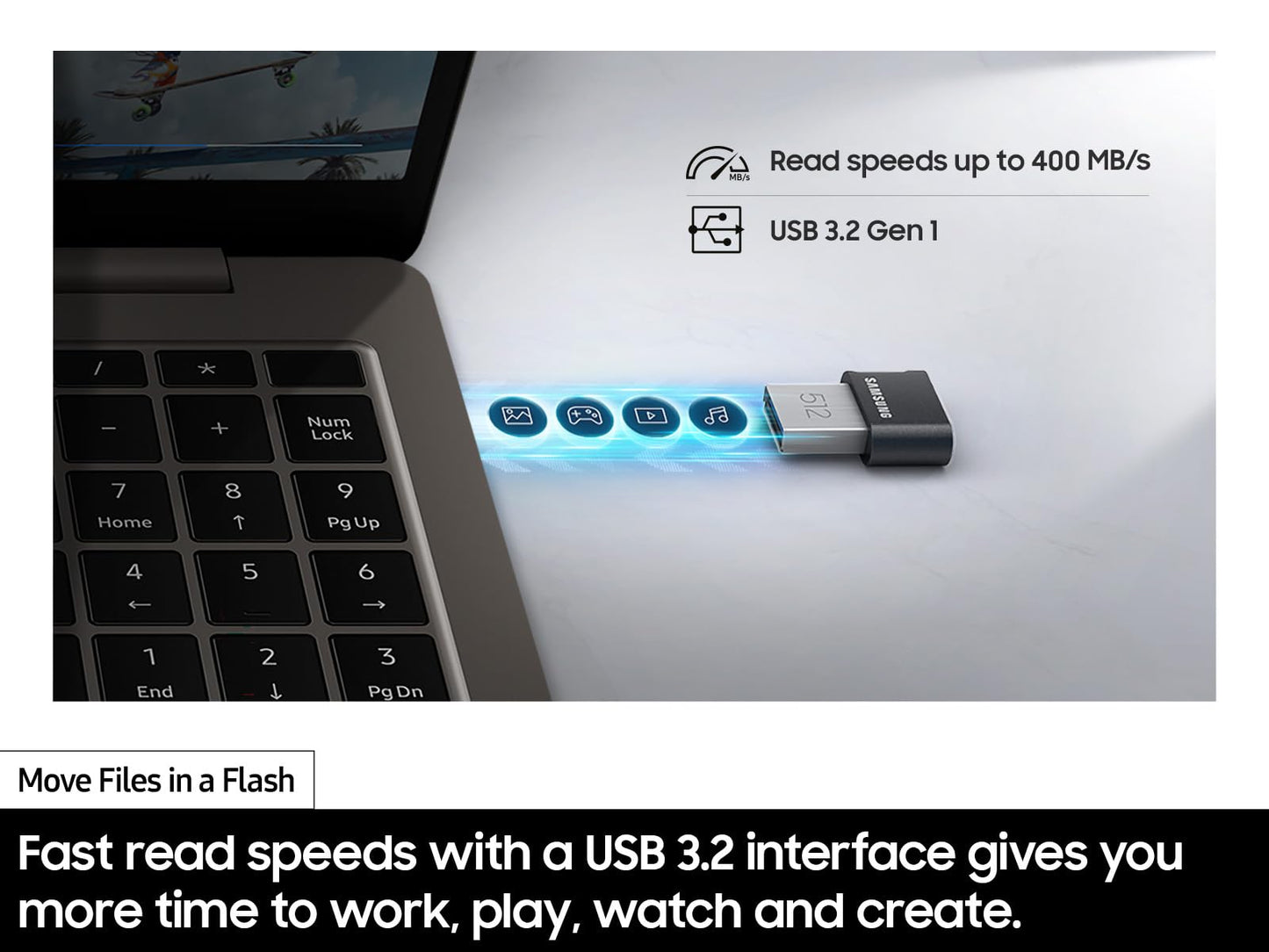 Samsung FIT Plus 64GB USB 3.1 Flash Drive