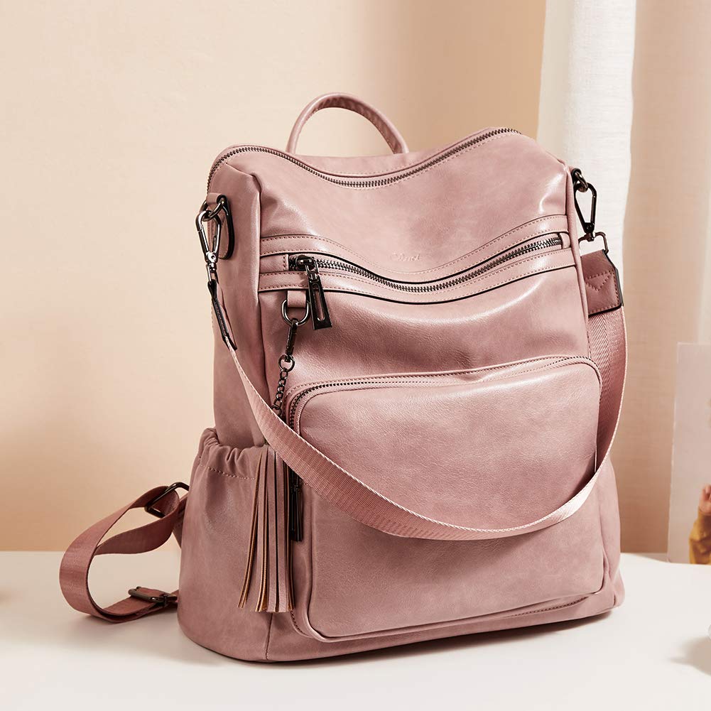 CLUCI Luxe Convertible Leather Backpack Purse