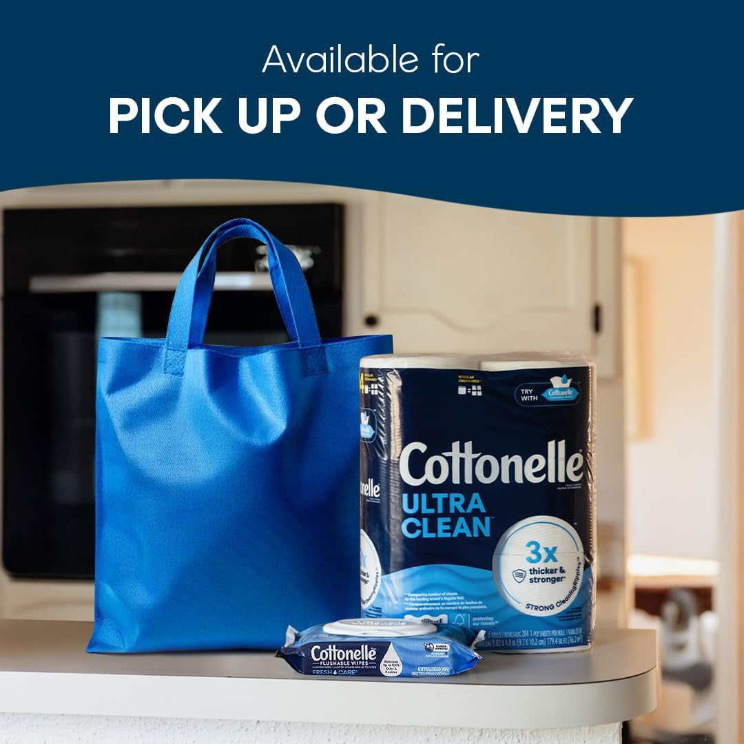 Cottonelle Ultra Clean Toilet Paper: 18 Mega Rolls (72 Regular Rolls), 284 Sheets Each