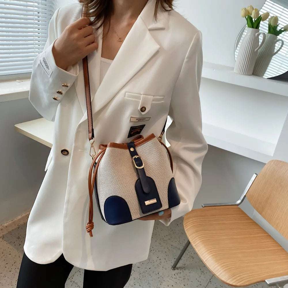 Straw Braided Adjustable Strap Crossbody Bag - Premium Crossbody Bag from Trendsi - Just $38.99! Shop now at Handbags Specialist Headquarter