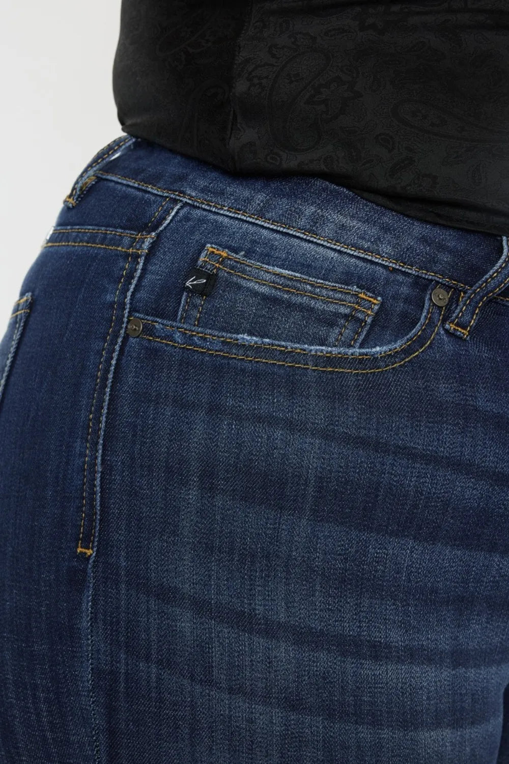 Kancan Full Size Mid Rise Slim Flare Jeans - Premium Sleepwear from Trendsi - Just $67.99! Shop now at Handbags Specialist Headquarter