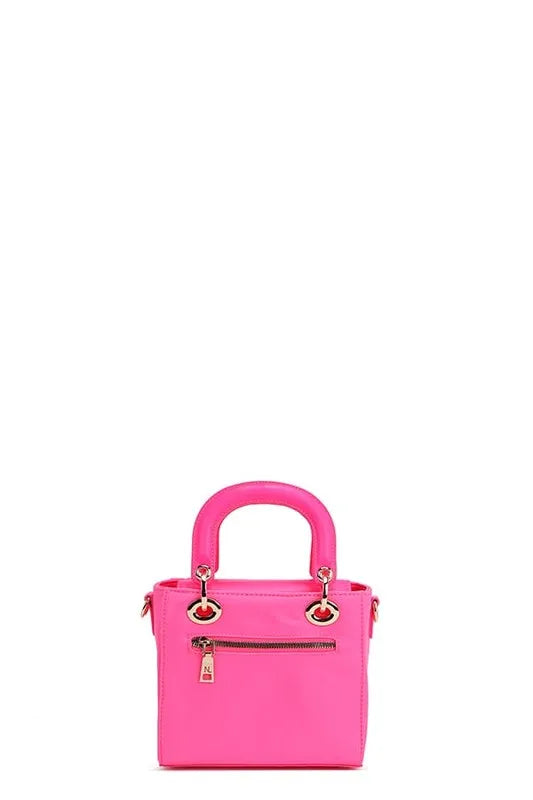 Nicole Lee USA Color Patch Handbag with Top Handle - Premium Tote Bag from Trendsi - Just $73.99! Shop now at Handbags Specialist Headquarter