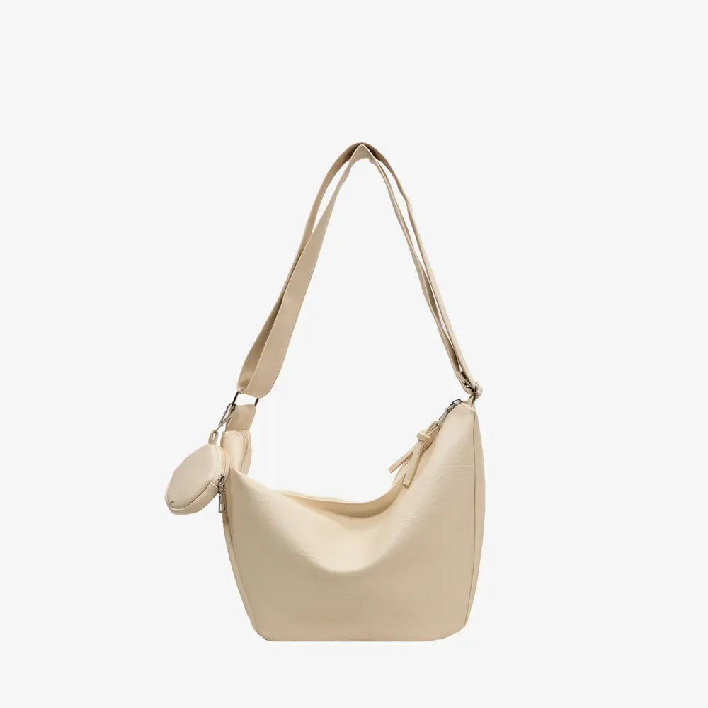 PU Leather Crossbody Bag with Small Purse - Premium handbags from Trendsi - Just $28.99! Shop now at Handbags Specialist Headquarter