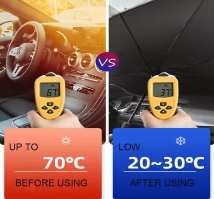 Universal Car Sunshade Umbrella - Premium from Stone's Store - Just $28.49! Shop now at Handbags Specialist Headquarter