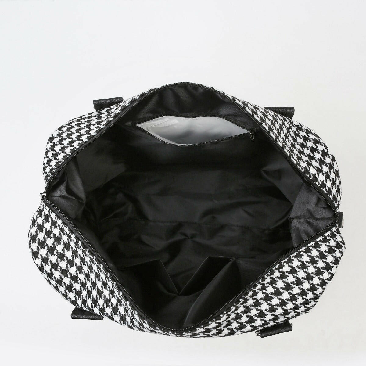 Houndstooth Canvas Travel Bag - Premium Luggage Travel Bags from Trendsi - Just $32.99! Shop now at Handbags Specialist Headquarter
