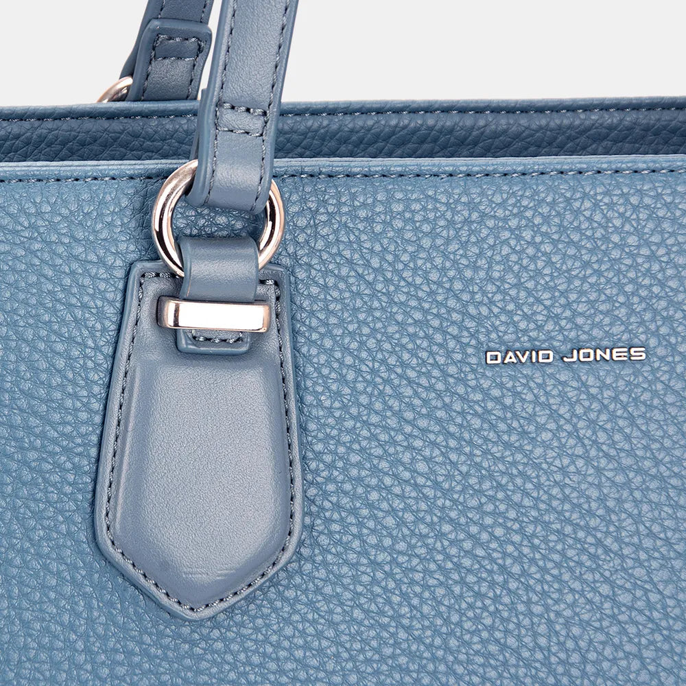 David Jones PU Leather Tote Bag - Premium Tote Bag from Trendsi - Just $40.99! Shop now at Handbags Specialist Headquarter